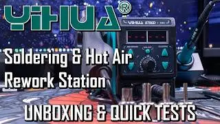 Yihua 8786D-I Soldering & Hot Air Rework Station [UNBOXING & QUICK TEST]