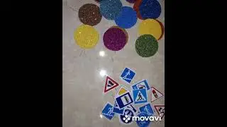 Развивающая новогодняя елка из пряжи пуффи.
