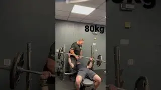 80KG bench press PR #fitness#gym#short#bodybuilding#benchpress#shorts#tiktok#teen#strength#pb#power