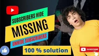 Subscribers Hide Option Not Available / How to unhide Subscribers Count / How To Hide Subscribers