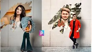 PicsArt Girl Editing | PicsArt Wall Brush Tutorial | Photo Editing By Mobile | Viral Picture Editing