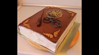 Книга Гарри Поттера ПРямоугольный Торт Много Нюансов