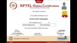 100% Correct | Conservation Geography | Week 8 Quiz | Assignment 8 Conservation Geography | NPTEL