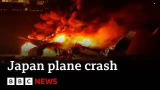 Japan Airlines jet in flames after crash with earthquake relief plane at Tokyo airport - BBC News
