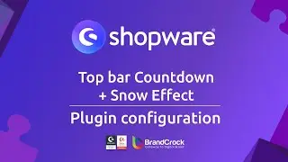 Shopware 6 Plugin Top bar Countdown + Snow Effect