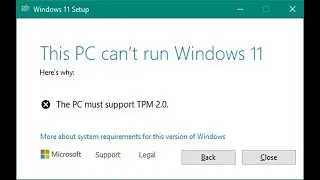 🔑 This PC must support TPM 2.0