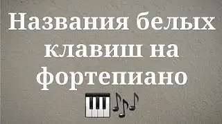 Названия клавиш (белых) и октав. Быстро выучить клавиши.