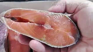 СТЕЙК ФОРЕЛИ ИЗ СВЕТОФОРА/ЖАЛЕЮ ЧТО МАЛО КУПИЛА/ПОСОЛИЛА ПО-СУХОМУ