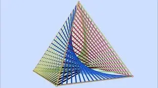 Square Pyramid 1 Curve Stitching