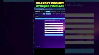Best ChatGPT Prompt: Dynamic Templates easy in Seconds!🙌👨‍💻