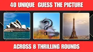 Ultimate Guess the Picture Trivia! Famous Landmarks, Inventions & Nature/8-Round Quiz Challenge.