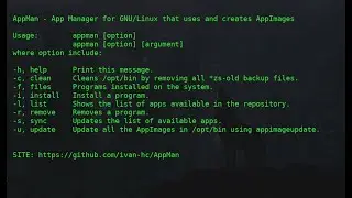 AppMan - Application Manager for GNU / Linux - My first Shell Program!