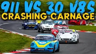 American Speedfest: Porsche 911 Narrowly Avoids Car Pile Up | Bernie's V8s - S1 Ep 4