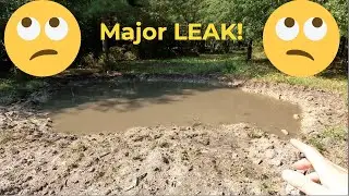 Our Test Pond is LEAKING! #25 - #camping #diy #rvlife #ponds #campground #camper #campervan #rv