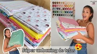 Súper unboxing de telas 😱| Nueva colección 😍 #telas #unboxing #diy