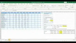 How to Build Mutiple Regression Analysis Metrics in Excel from scratch