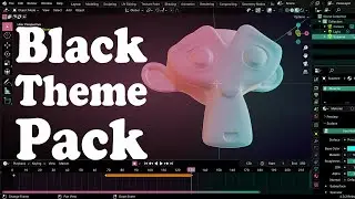 New Blender 4.0 Black (Cyberpunk) Themes Pack
