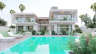 VILLA DUPLEX 10 PIECES HAUT STANDING / DUPLEX HOUSE DESIGN / ARCHITECTURE ANIMATION LUMION