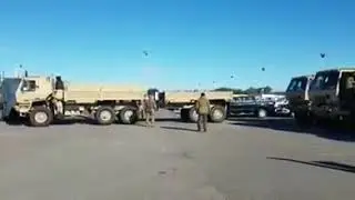 Arribaron camiones Oshkosh FMTV para el Ejército Argentino