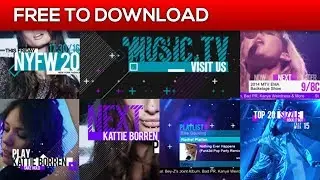 Music and Entertainment TV Broadcast Pack | After Effects Template | Free Download