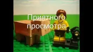 Анимация - тест №1 (Майнкрафт из бумаги, лего-анимация)