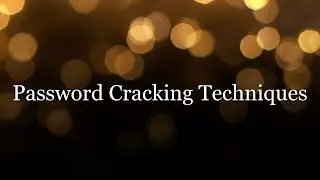 Password Cracking Techniques