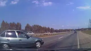 Фиат Албеа боковой удар. Выход из вращения.