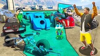 GTA 5: SHINCHAN & FRANKLIN TOUCH SUPER BATMOBILE AND TURN INTO DIAMOND! (GTA 5 mods)