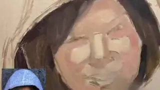 Livvie painted by Chris Fortanaro