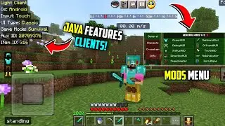 Java Features Client Released For Minecraft Pe | Light UI Client v1.0