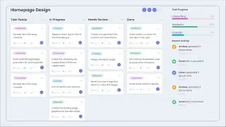 Responsive Task Management UI Using HTML CSS & JS | HTML CSS Website Design Tutorial