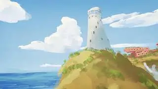 Lighthouse Hotel view Quill VR illustration