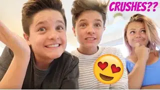 LET'S BE HONEST WHO HAS A CRUSH? | Brock and Boston