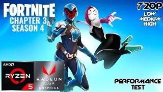 FORTNITE Chapter 3 Season 4 - Ryzen 5 5600G Vega 7 & 12GB RAM (NO GPU) || Ghost Benchmark