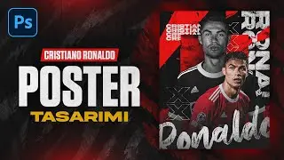 How To Make A Footballer Poster Design For Cristiano Ronaldo? | Photoshop Tutorial