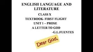 A Letter to God Summary ,Class 10 English , Chapter 1,Smart Learning