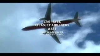 Atlasjet Airliners A321 to RWY30