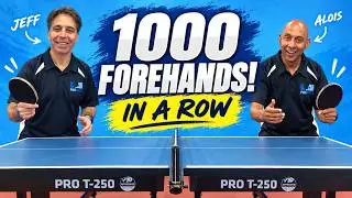 Attempt #1: 1000 Table Tennis Forehands in a Row!