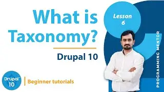 What is Taxonomy in Drupal | Drupal 10 tutorial | CMS | Urdu, Hindi