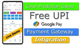 Free Google Pay UPI Payment Gateway Intigration In Color prediction Full Tutorial In Hindi
