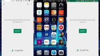 How to fix Error retrieving information from server RH-01 and  DF-DFERH-01  Google Play Store