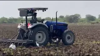 Farmtrac 6055 Worldmaxx Tractor with 15 Tine Tiller | Powerful Field Work & Performance Test 🚜