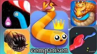 Comparison of five Snake🐍 Game which one is the best game tell me in comments 🐍