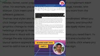 Ms Word Short trick - part 2 #msword #microsoftword #microsoftwordtips #mswordshortcut