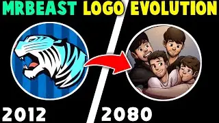 Mr Beast Logo Evolution ( 2012 - 2080 ) Mr Beast Logo In 2080? || MrBeast