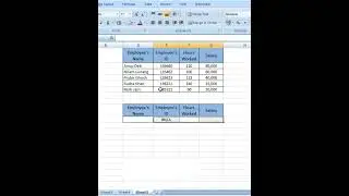 Value According to Corresponding Column #excel #shortsvideo #shorts