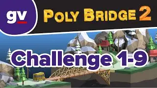 Poly Bridge 2 - Challenge 1-09 Budget Cuts - Walkthrough