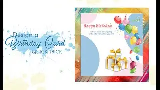 How to design Birthday Card in Adobe photoshop 2023 | Malik Ihsaan Productions