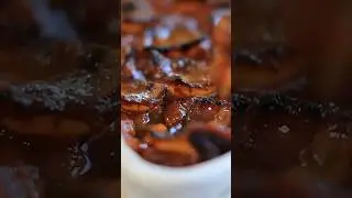 The ultimate baked beans with crisp bacon on top!