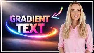 How to add gradient in text Photopea